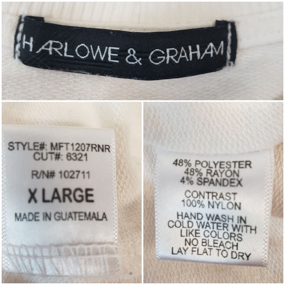 HARLOWE & GRAHAM Crewneck Sweatshirt XL - Picture 8 of 8